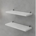 Ver imagem 1 de kit 2 Prateleiras Mdf/Mdp 15mm Organizador Parede Suporte Cantoneira 30x10 Branco - GRUMOBILE