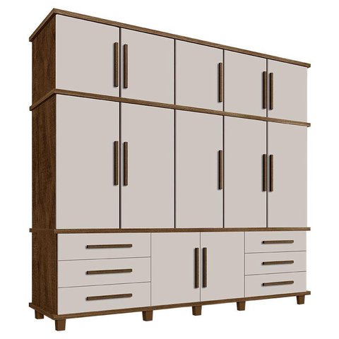 Guarda Roupa Casal Londres Malbec Off White – Luapa Móveis