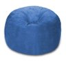Puff Cama Gigante Redondo Suede 120x50 Com Enchimento Sala:Azul Claro - 1