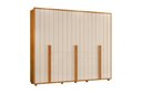 Ver imagem 4 de Guarda-Roupa Casal 6 Portas 6 Gavetas Volpi 278cm MDF Cinamomo/Off White Quarto