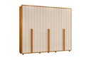Ver imagem 4 de Roupeiro Volpi 100% Mdf Ripado 6 Portas e 6 Gavetas - Cinamomo Off White - Madetec