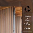 Ver imagem 5 de Painel Brise de Madeira Ecológica 290cm x 10cm x 52mm Formaco Decor Marrom/Café