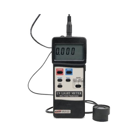 Kit Medidor Luz Ultravioleta Radiação Uva Sonda Foto-sensora Mrur-202 Portátil Software Cabo Rs-232 