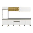 Ver imagem 6 de Armário Cozinha Modulada Completa 302cm Florença Multimóveis MP2441 Branco