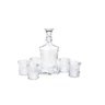 Conjunto Garrafa WHISKY 550ML e 6 Copos Cristal 240ML WOLFF 26643 - 1