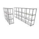 Ver imagem 1 de Praleira de Aço Reforçada Mini Porta Pallet 200x60x90 Estante Bandeja Branca Módulos