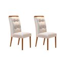 Ver imagem 7 de Conjunto: Mesa Sala Jantar Imperatriz Tampo Madeirado C/ Vidro Curvo 180x90 e 6 Cadeiras Imperatriz