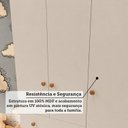 Ver mais imagens de Guarda-Roupa Infantil 3 Portas e 3 Gavetas 100% MDF Mimo Espresso Móveis Bege/Off White/Amêndoa
