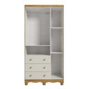 Ver imagem 4 de Guarda-Roupa de Bebê 3 Portas e 3 Gavetas 100% MDF Mimo Espresso Móveis