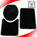 Ver imagem 2 de Tapete De Banheiro Kit 3 Pecas Antiderrapante Dubai Preto