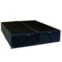 Ver imagem 2 de Cama Box Baú Queen Bipartido Suede Sereneprime Preto 158x198x44
