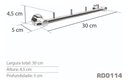 Ver imagem 3 de Cabideiro C4 Inox - Kromus RD0114