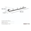 Ver imagem 3 de Cabideiro C4 Inox - Kromus Rd0114