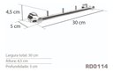 Ver imagem 3 de Cabideiro C4 Inox - Kromus Rd0114