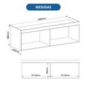 Ver imagem 3 de Armário Aéreo Modulado Casal 2 Portas Infinity Branco/Pistache