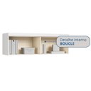 Ver imagem 5 de Armário Aéreo Modulado Casal 2 Portas Infinity Branco/Pistache