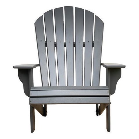 Cadeira Pavão Adirondack Jardim Externa Cinza Patativa Adirondack Pavão