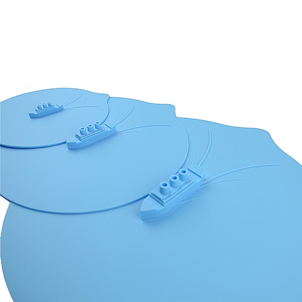 Conjunto De 3 Peças De Tampa De Silicone WALFOS  , Tampa De Recipiente à Vapor Para Panela De Pressã - 3
