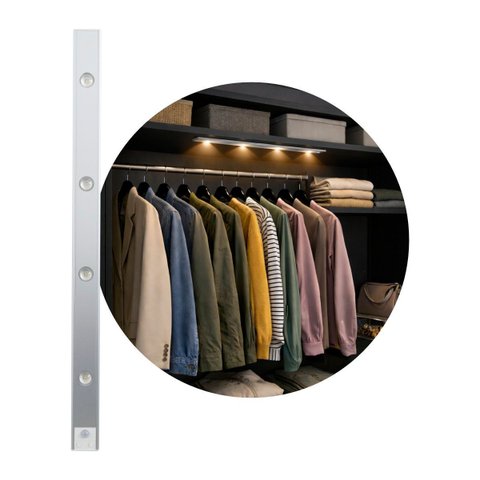 Luminária Led Filetto S/ Fio C/ Sensor 2w 60cm Usb/imã 3 Cores 4 Focos Direcional St3291