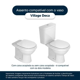 Assento Sanitário Soft Close Village Caramelo para Vaso Deca - 4