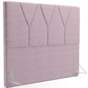 Ver imagem 2 de Cabeceira Cama Box Queen 160 cm Aurora W01 Suede Rosê - Lyam Decor