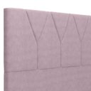 Ver imagem 7 de Cabeceira Cama Box Queen 160 cm Aurora W01 Suede Rosê - Lyam Decor
