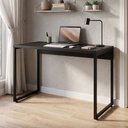 Ver imagem 4 de Mesa para Escritório e Home Office Industrial Soft F01 Preto Fosco - Lyam Decor