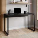 Ver imagem 5 de Mesa para Escritório e Home Office Industrial Soft F01 Preto Fosco - Lyam Decor