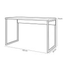 Ver imagem 7 de Mesa para Escritório e Home Office Industrial Soft F01 Branco Fosco - Lyam Decor
