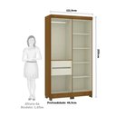 Ver imagem 3 de Guarda Roupa Eucamoveis Genova 4 Portas 2 Gavetas