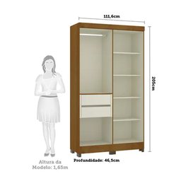 Guarda Roupa Eucamoveis Genova 4 Portas 2 Gavetas - 3 Guarda Roupa Eucamoveis Genova 4 Portas 2 Gavetas - 3