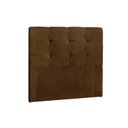 Ver imagem 1 de Cabeceira Cama Box Estofada Solteiro Solteiro Clean Plus Suede Marrom Chocolate - Simbal