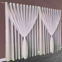 Ver imagem 1 de cortina blackout Miami para quarto sala 5,00 x 2,90 branco