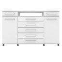 Ver imagem 2 de Comoda London 7 Gavetas 2 Portas Branco - Demóbile