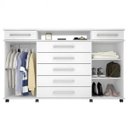 Ver imagem 3 de Comoda London 7 Gavetas 2 Portas Branco - Demóbile