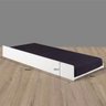 Cama Auxiliar 78 cm Bicama Branco Laca + Tapa Vista frontal Beliche - 2