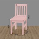 Ver imagem 2 de Cadeira Infantil Fun Rosa Laca em madeira maciça
