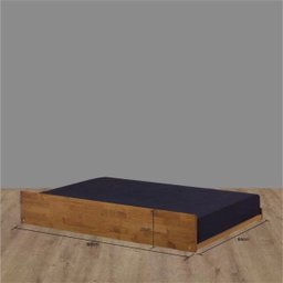 Cama Auxiliar 78 cm Bicama Madeira Maciça + Tapa Vista frontal Beliche - 2