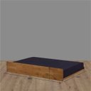 Ver imagem 2 de Cama Auxiliar 78 cm Bicama Madeira Maciça + Tapa Vista frontal Beliche