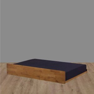 Cama Auxiliar 78 cm Bicama Madeira Maciça + Tapa Vista frontal Beliche