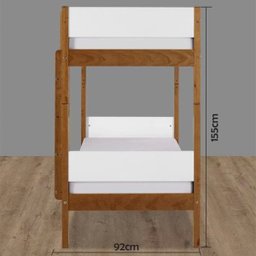 Beliche Madeira Maciça com Branco Laca Fit Color - 4