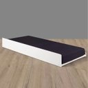 Ver imagem 1 de Cama Auxiliar 88 cm Bicama Branco Laca + Tapa Vista frontal Beliche