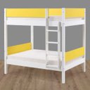 Ver imagem 1 de Beliche Branco Laca com Amarelo Fit Color