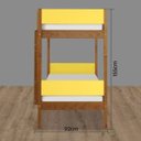 Ver imagem 4 de Beliche Madeira Maciça com Amarelo Laca Fit Color