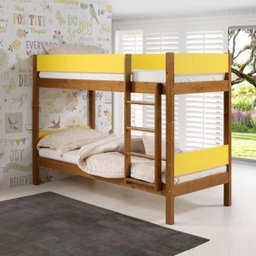 Beliche Madeira Maciça com Amarelo Laca Fit Color - 1
