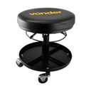Ver imagem 2 de Banqueta Giratória Regulável para Mecânico com Bandeja Porta Ferramentas Preta Vonder
