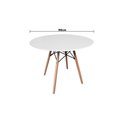 Ver imagem 2 de Mesa de Jantar Redonda Eames Eiffel 90 cm Branca