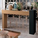 Ver imagem 2 de Aparador Denver para Sala de Estar/ Jantar com Espelho Freijó/ Preto - Bela Móveis