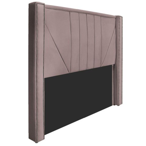 Cabeceira Solteiro 90 Cm Para Cama Box Linho Rosê