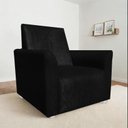Ver imagem 2 de Poltrona Infantil Cadeira Sofá Angel Mini para Crianças Preto